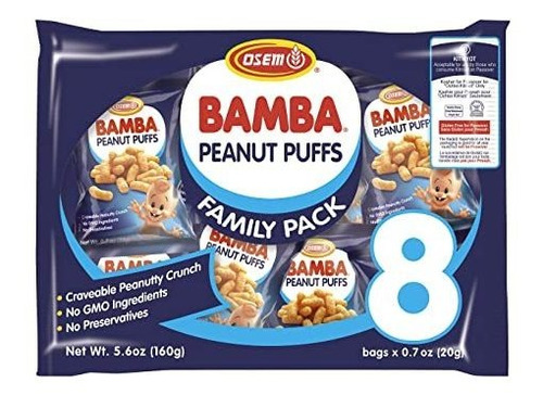 Osem Bamba Maní Snacks Para Bebés - All Natural Bebé De Caca