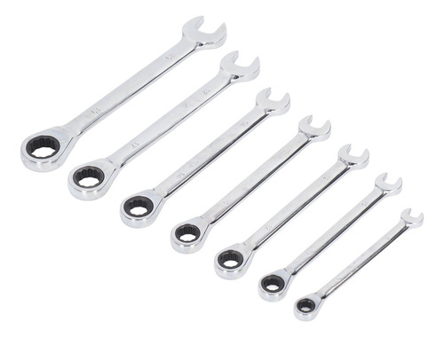 Juego De Llaves De Cabeza Fija Ratchet Spanner, 7 Piezas, Pa
