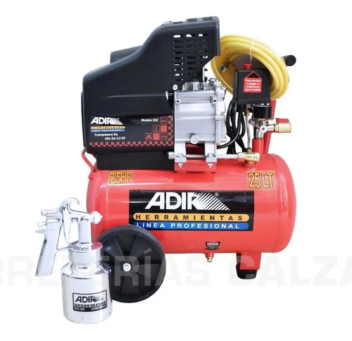 Compresor De Aire Adir 2020 2.5 Hp 25lts Pistola + Manguera | Envío gratis