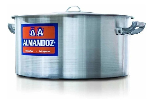 Cacerola Gastronomica Aluminio 15 Lts Reforzada N° 34