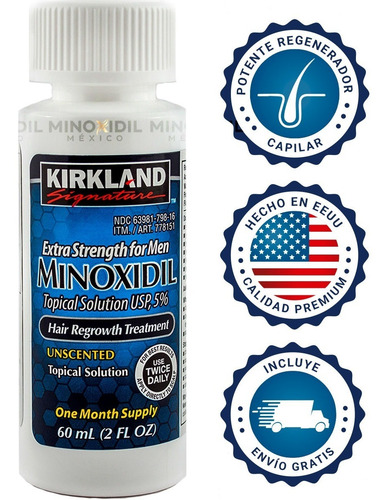 Imagen 2 de 6 de Minoxidil 5% Para 6 Meses + 1 Mes Gratis Foligain | Sellados
