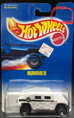 Hot Wheels Hummer, Blue Card,vena En Tarjeta