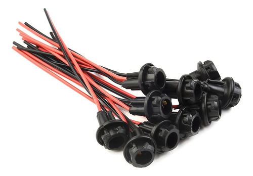 10 Sockets Conector Base Para Foco D Pellizco T10