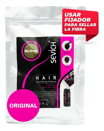 Sevich 100g Fibra Capilar Calvici Barba Cabello