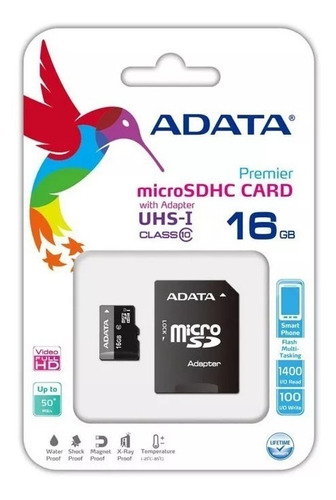 Kit 03 Cartão Memória Micro Sd A-data 16gb + 1 Adpt. Clas 10