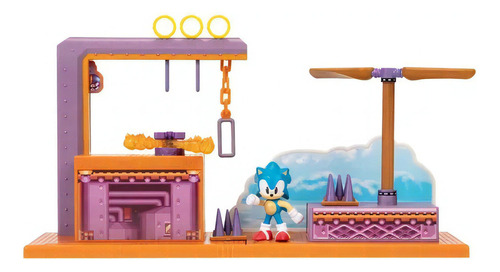 Playset Sony The Hedgehog Con Figura Y Accesorios Color Flying Battery