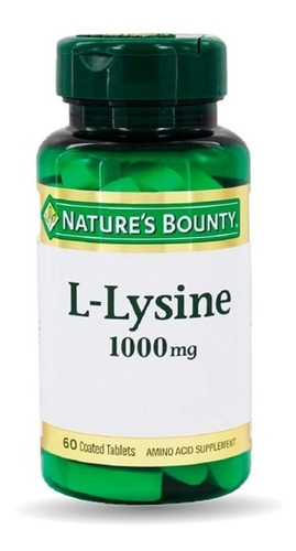 Natures Bounty L-lysine 1000mg Lisina Suplemento Local