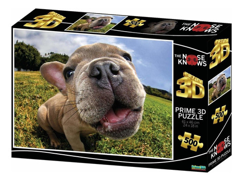 Rompecabezas 3d Super Adorable Pug 500 Piezaspugsley Rmd2