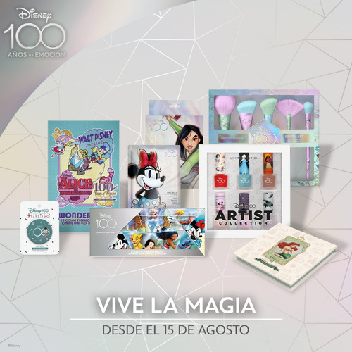 Kit 4 Labiales Gloss Colección Personajes De Disney 100 Acab Holografico