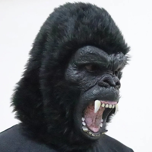 Máscara De Mono Con Cara De Gorila Aterradora, Disfraz De Ca