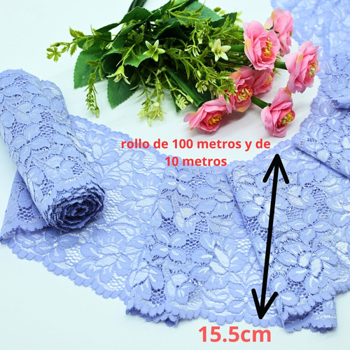 10 Metros De Encaje Alta Calidad 15.5cm Ancho. Ven003 Beige