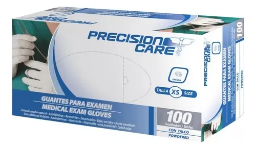 comprar Guante Precision Care De Látex Con Polvo X100unid Talla M