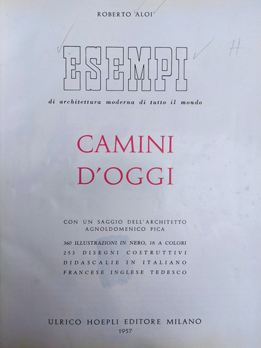 Libro Camini D'oggi. Esempi Di Architettura Moderna 171b5