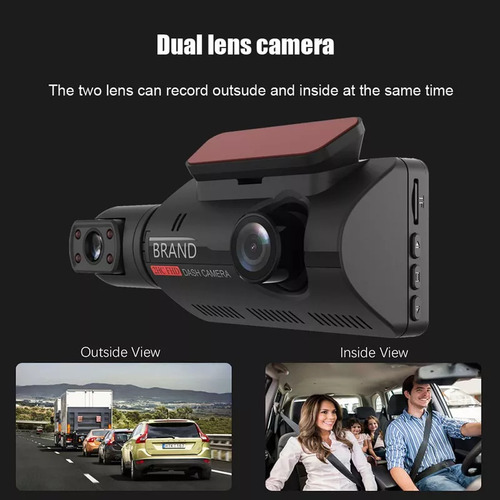 1 Cámara Dvr For Automóvil Con Lente Dual Uber/taxi