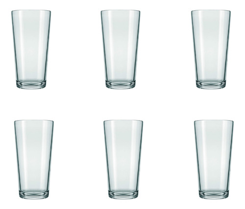 Vaso Refresco 264 Ml Vidrio Bar Nadir Kit X6