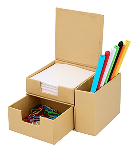 Set Ecológico Rectangular Para Oficina Con Porta Notas