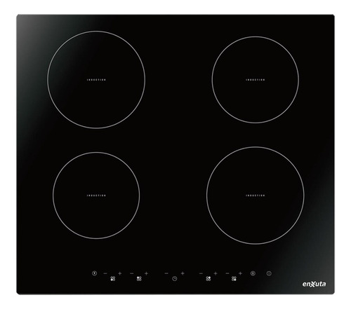 Anafe De Empotrar Induccion Enxuta Aienx960 4 Zonas Color Negro
