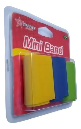Kit Mini Band Fraco Médio Forte Starflex