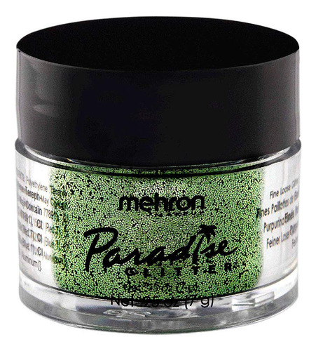 Mehron Makeup Paradise Aq Glitter (0.25 Onzas) (verde)