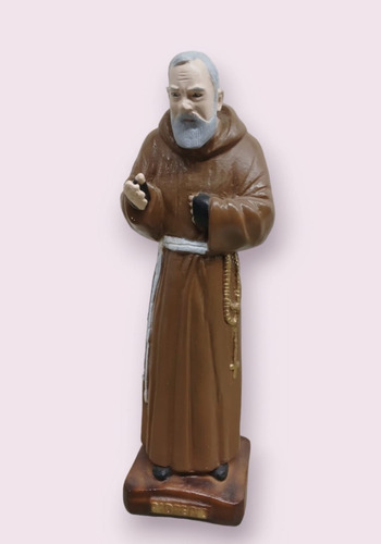 Imagen Padre Pio De Yeso De 30cm Para Interior