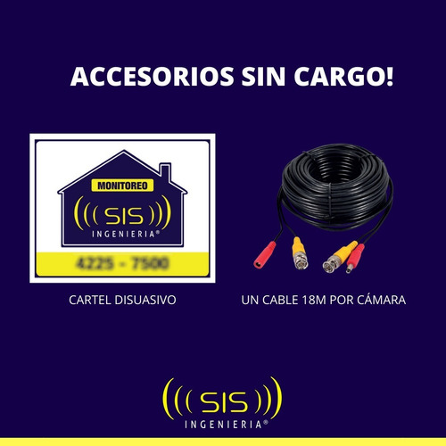 Imagen 8 de 10 de Kit Seguridad Dvr Hikvision 4 Camaras Exterior Full Hd Disco Rigido 1tb