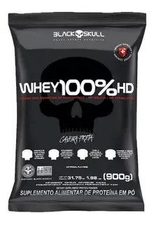 Whey 100% Hd Refil Black Skull - 900g (wpc, Wpi E Wph) Sabor Chocolate