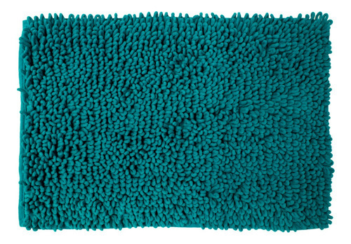 Tapete De Baño Deco Loop Soft 40x60 Cms Color Verde Azul