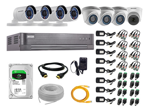 Cámaras Seguridad Kit 8 Hd 720p 2tb | 1 Camara C/ Microfono