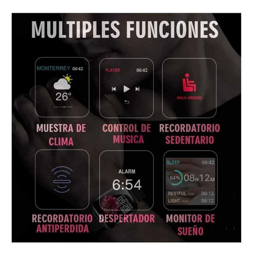 Reloj Inteligente Deportivo Con Pantalla Táctil