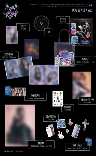 Lee Chaeyeon Iz*one - Hush Rush Original Set De 2 Albums