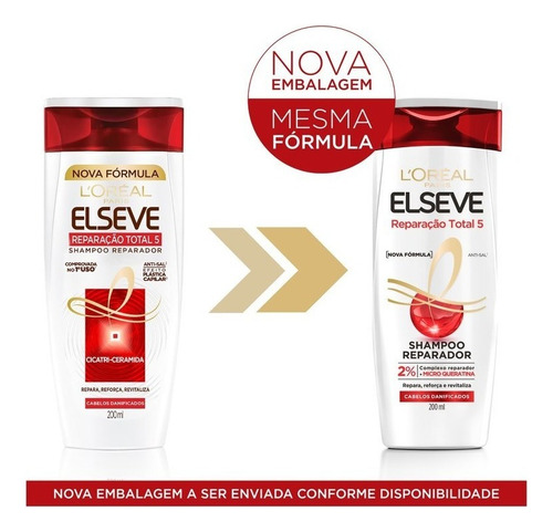 Shampoo Reparação Total 5 Elseve 200ml L'oréal Paris