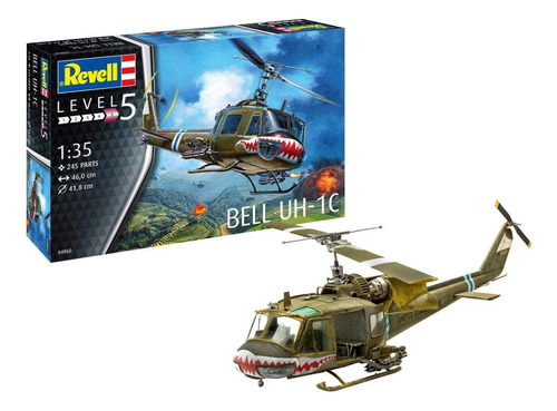 Us Army Bell Uh-1c 1/35 Marca Revell 