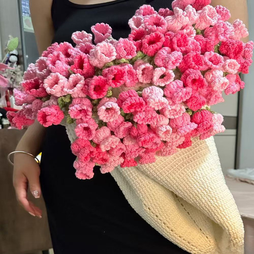 Manta De Ramo De Flores Crochet Suave Y Hecha Mano For Toda