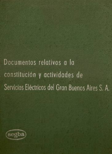 Servicios Electricos Del Gran Buenos Aires Sa