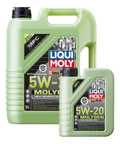Aceite De Motor Molygen 5w20 Liqui Moly 6lts
