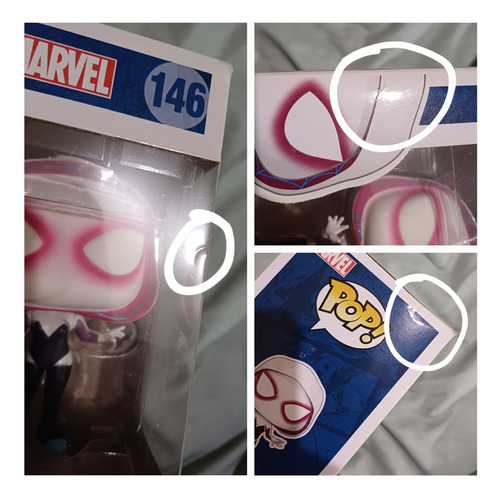 Funko Pop Spider-gwen 146 (caja Con Daños)