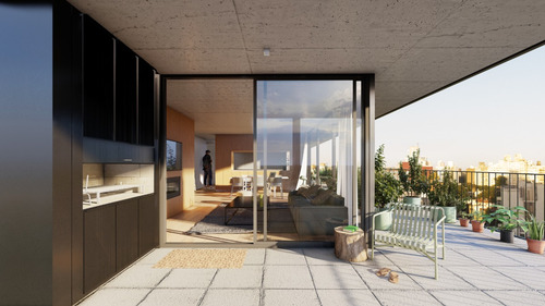Venta Apartamento Monoambiente Con Terraza En Punta Carretas