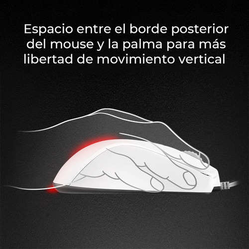Imagen 2 de 6 de Mouse Gamer Benq Zowie S2 Blanco Para Esports