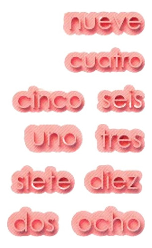Set Stamp Números En Letras Sans Estampadores Cookies Pasta