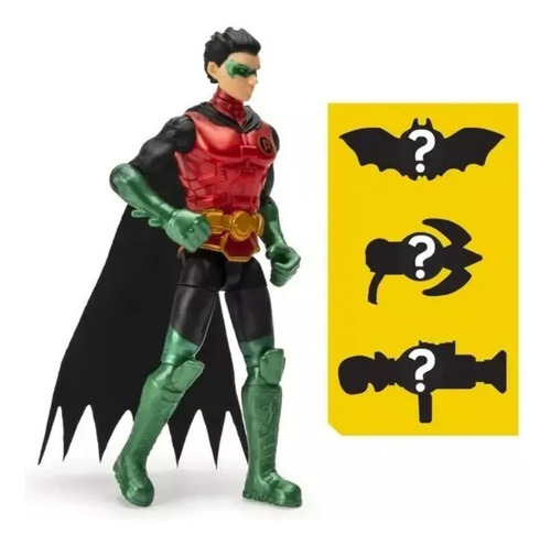 Figura De Acción Robin Dc The Caped Crusader De Spinmaster 