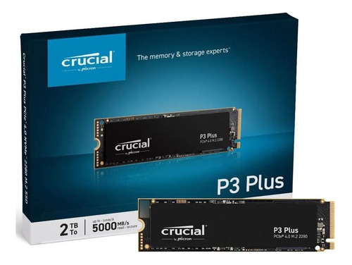 Disco Solido Ssd 2tb Crucial P3 Plus M.2 Nvme Pcie Ct2000p3p