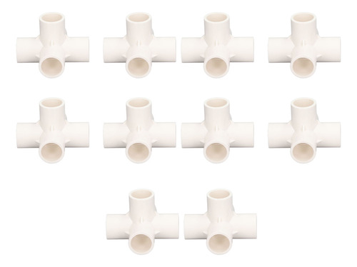 Conector De Tubo, 10 Piezas, Accesorios De Pvc, 20 Mm, 5 Vía