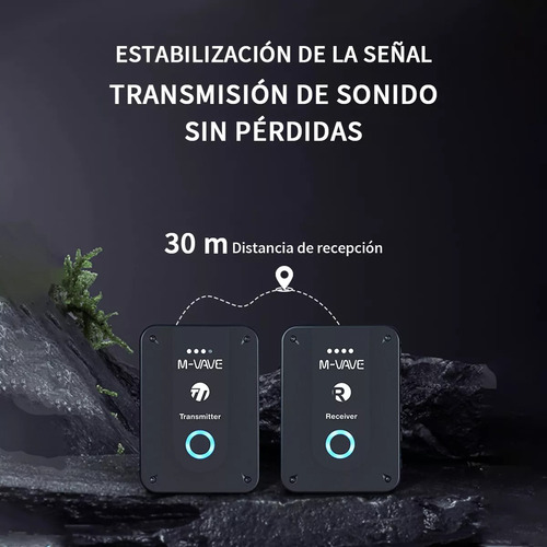 Sistema De Monitoreo Inalambrico M-vave Micrófono Wp-9