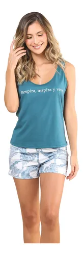 Pijama Short Para Mujer Calatea