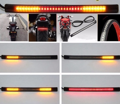 Imagem 6 de 10 de Fita De 48 Leds Com Luz De Lanterna Piscas E Luz De Freio