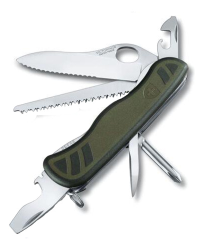 Navaja Victorinox Soldado Suizo Verde 10 Funciones