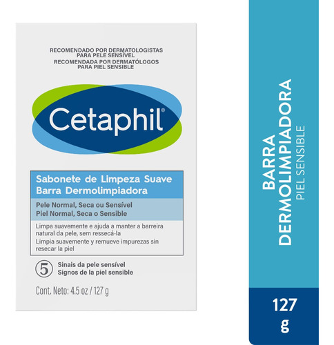 Jabón Cetaphil Barra Dermolimpiadora X 1 - g a $482