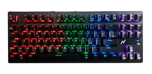 Teclado Mecanico Gamer Metalico Rgb Usb Retroiluminado Led