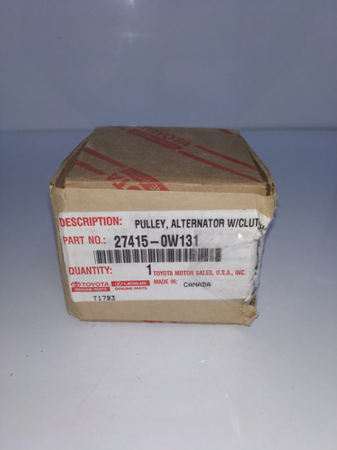 Polea Alternador Camry 2gr, 4runner 09/20 Original 