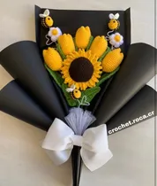 Comprar Ramo De Girasoles Y Tulipanes Tejido A Crochet Amigurrumi